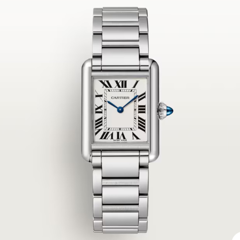 CARTIER TANK MUST WATCH SILVER